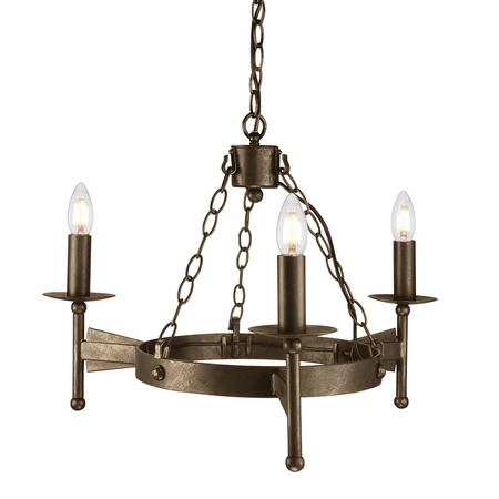 Żyrandol Elstead Lighting Cromwell brąz CW3-OLD-BRZ