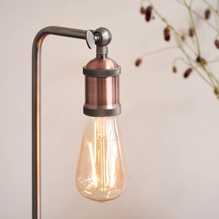 Lampa stołowa Endon Lighting Hal 76339 miedziany