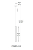 Lampa sufitowa Zuma Line Loya Pendant P0461-01A-L8L8 Czarna