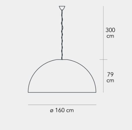 Lampa wisząca Fontana Arte F556185350BINE Avico