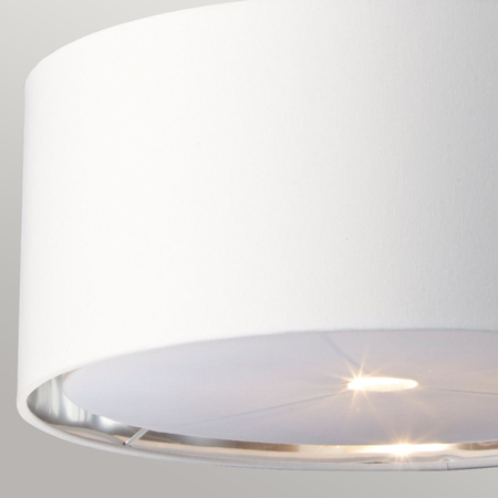 Lampa wisząca Elstead Lighting Balance biały/srebrny BALANCE-P-WPN