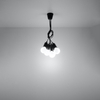 Sollux Lighting Lampa wisząca DIEGO 5 czarna SL.0574