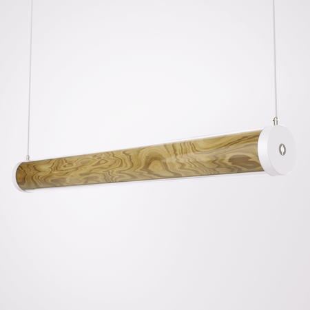 Lampa LED Wooden TUBE Olive Wi-Fi-Control