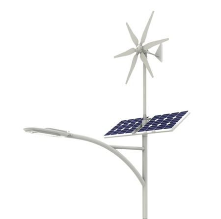 Lampa uliczna hybrydowa LED Greenie INF-G06-40-PROJEKT Windsun z czujnikiem ruchu PIR i Bluetooth
