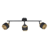 Spot Italux Renez SPL-95820-3 Czarny, złoty, tkanina
