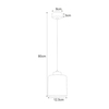 Lampa wisząca Kaja LUNA K-5525 czarny, grafitowy, srebrny
