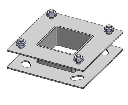 ADAPTER 1259 FOR LAMPPOST SQUARE BASE 4xM14 SCREWS 180/180 ACCESSORY