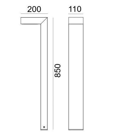 ASKER PRO 1315 GRAPHITE LED 7,8W 3000K 85CM