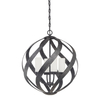 Latarnia wisząca Blacksmith - 4 źródła światła Quintiesse QN-BLACKSMITH-4P-OBK