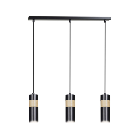 Lampa wisząca AKARI 3 BLACK Emibig 732/3 czarny