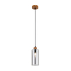 Lampa wisząca Italux Naster PND-23051-1-WO Drewniany, czarny