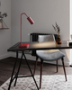 Lampa stołowa By Rydens Curve 4002580-1002 bordowy