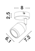 Kinkiet Luces Exclusivas ACALAN - czarny mat LE43447