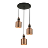Lampa wisząca Italux Restenza PND-2439-3-COP Miedziany