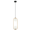 Lampa wisząca Italux Lupus PND-3965-2-BRO Brąz antyczny, biały