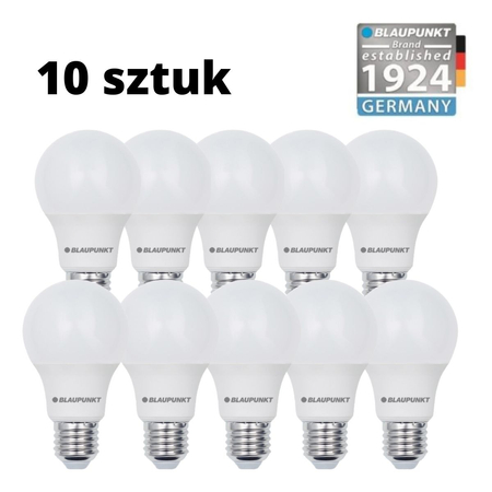 Zestaw 10 sztuk - Blaupunkt Żarówki LED E27 6W barwa ciepła