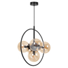 Lampa wisząca Kaja LOGAN K-5369 czarny, bursztynowy