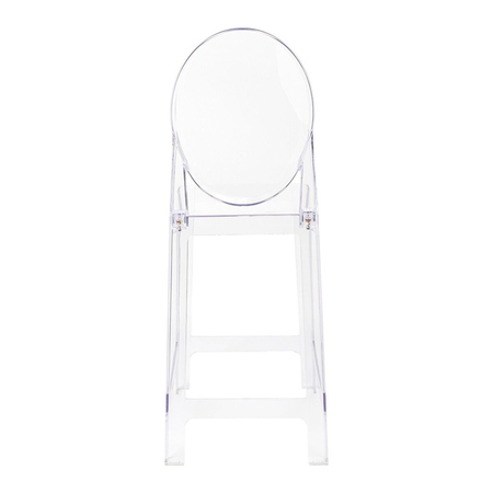 Krzesło barowe VICTORIA 65 cm transparentne