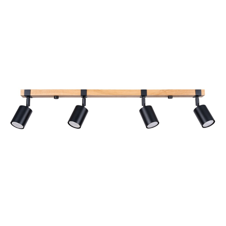 Sollux Lighting Plafon FAGER 4L czarny SL.1346