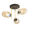 Lampa sufitowa ARGO 3 Emibig 1275/3 czarny/złoty