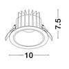 Oczko Luces Exclusivas TORVIAN LE65115 biały