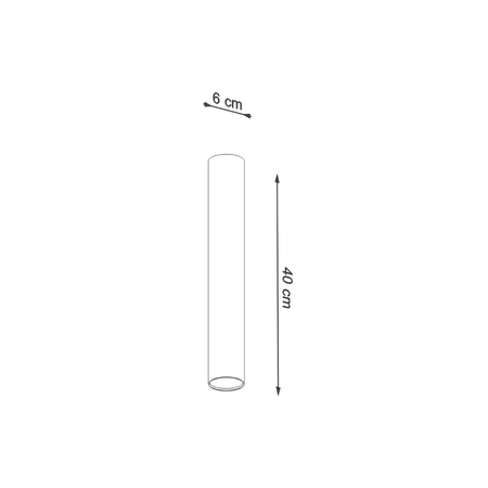 Sollux Lighting Plafon LAGOS 40 czarny SL.1002