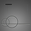 Lampa wisząca LINEA No.4 Φ60/40 cm czarna 4k Altavola Design