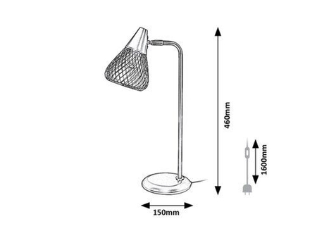 Lampa stołowa Rabalux Fanny 3181 czarny