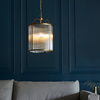 Lampa wisząca Endon Lighting Lambeth Ribbed 106711 mosiądz