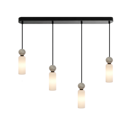 Lampa wisząca Italux Santos PND-95331-4-BK Czarny mat