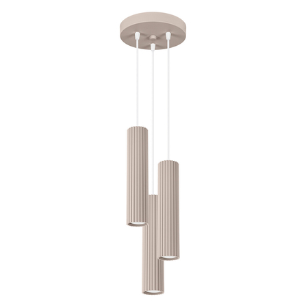 Sollux Lighting Lampa wisząca KARBON 3P taupe SL.1775