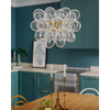 Lampa wisząca By Rydens Gross mosiądz/przezroczysta 4200440-6509