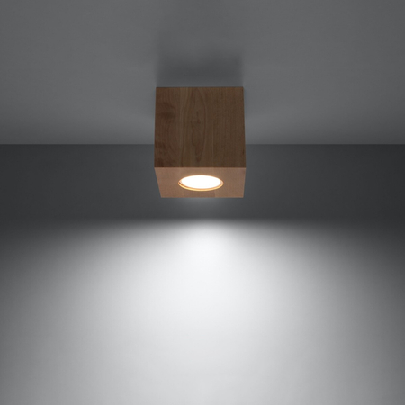 Sollux Lighting Plafon QUAD naturalne drewno SL.0493
