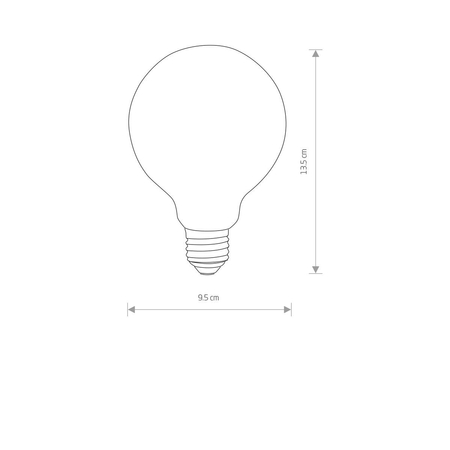 Żarówka BULB GLASS BALL LED, E27, 8W Nowodvorski 9177 biały