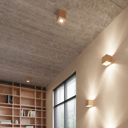 Sollux Lighting Kinkiet QUAD naturalne drewno SL.0491