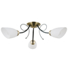 Lampa sufitowa Italux PND-6706-3 Czarny, brąz antyczny