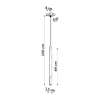 Sollux Lighting Lampa wisząca MOZAICA 1 czarny/miedź SL.0888