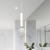 Lampa wisząca KIBO 1 WH/CHROME Emibig 641/1 biały/chrom