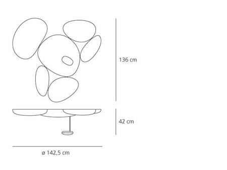 Lampa sufitowa Artemide 1232010A Skydro