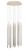 Lampa wisząca LOUISE 12 GO Azzardo AZ3420 biały/złoty