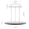 Lampa wisząca Artemide 0213W10A Calipso