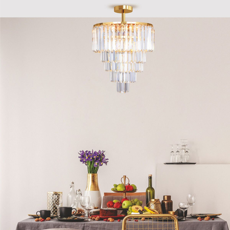 Lampa sufitowa AMEDEO Zuma Line FC17106/6+3+1-GOLD+CL złoty