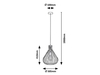 Lampa wisząca Rabalux Zille 4754 czarny matowy