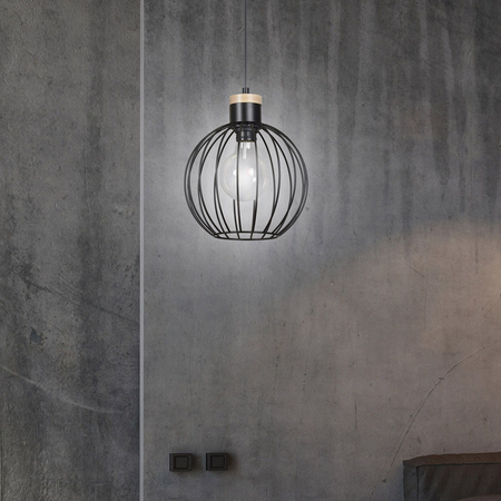Lampa wisząca BARBADO 1 BLACK Emibig 754/1 czarny