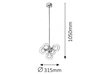 Lampa wisząca Rabalux Briella 2623 chrom