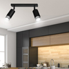 Lampa sufitowa HIRO 2 BL/CHROME Emibig 964/2 czarny/chrom