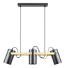 Lampa wisząca RESI Zuma Line A8162-3A czarny/złoty