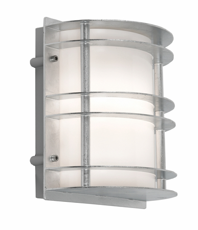 STOCKHOLM 220 HOT-DIP GALVANIZING E27 LED 9W OPAL LAMPSHADE
