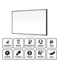 Panel grzewczy Cronos z WiFi i pilotem 960W kolor ramki czarny