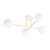 Lampa sufitowa MAGNUM 4 Emibig 1234/4 biały/złoty